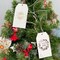 Wrapables Gold Foil Christmas Holiday Gift Tags/Kraft Paper Hang Tags for Gift-Wrapping, Labeling, Package Decoration (100pcs)
